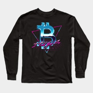 Retrowave Bitcoin Logo I Told You So HODL BTC Bitcoin Crypto Long Sleeve T-Shirt